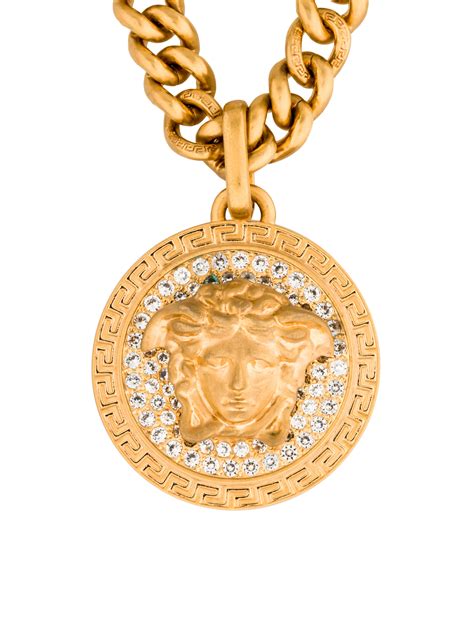 versace medusa pendant necklace.